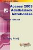 Dr. Pétery Kristóf: Access 2003 magyar nyelvű változat
