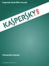 Kaspersky Small Office Security Felhasználói útmutató
