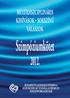 Szimpóziumkötet 2012. BUDAPESTI GAZDASÁGI FŐISKOLA KERESKEDELMI VENDÉGLÁTÓIPARI ÉS IDEGENFORGALMI KAR