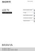 LCD TV. Kezelési utasítás A-EHJ-100-11(1) Üzembe helyezési útmutató. TV-nézés. Külső készülékek használata. A menüfunkciók használata