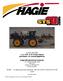 Hagie Manufacturing Company 721 Central Avenue West Box 273 Clarion, IA 50525-0273 (515) 532-2861