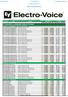 EV Innovation Loudspeaker Systems Program EVA Series Expandable Vertical Array Systems 2 x EVS-2008 Woofer, 4 x DH2005 Compression Driver, 350 W