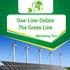 One-Line-Online The Green Line. Marketing Terv