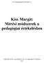 Kiss Margit: Mérési módszerek a pedagógiai értékelésben