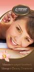 Masszázs és szépíto kezelések Massage & Beauty Treatments