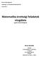 Matematika érettségi feladatok vizsgálata egyéni elemző dolgozat