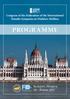 27 th. Congress of the Federation of the International Danube Symposia on Diabetes Mellitus PROGRAMME. Zentraleuropäische diabetesgesellschaft