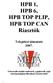 HPB 1, HPB 6, HPB TOP PLIP, HPB TOP CAN Riasztók