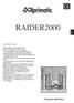 RAIDER2000. Telepítési kézikönyv A KÉZIKÖNYV CÉLJA