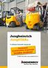 Jungheinrich JungSTARs. Gázüzemű homlokvillás targoncák bomba árakon! 4 csillagos használt targoncák. További információ: www.jungheinrich.