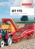 GT 170. Minden talajtípusra: 2-soros kiszedés sikeres betakarítás!