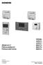 RVS46.. AVS75.. AVS37.. QAA75.. QAA78.. QAA55.. Albatros2.2 Fűtésszabályozó Felhasználói leírás. Building Technologies HVAC Products