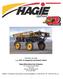 Hagie Manufacturing Company 721 Central Avenue West Box 273 Clarion, IA 50525-0273 (515) 532-2861