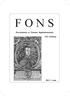 FONS. (Forráskutatás és Történeti Segédtudományok) XXI. évfolyam. 2014. 1. szám