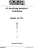 AC feszültség detektor / Zseblámpa. Model AX-T01. Használati útmutató