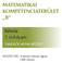 MATEMATIKAI KOMPETENCIATERÜLET B