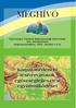 MEGHÍVÓ. Egészséges Városok Magyarországi Szövetsége XIX. Szimpóziuma Szigetszentmiklós, 2007. október 4-5-6.