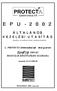 E P U - 2 0 0 2. EuroProt TÍPUSÚ ÁLTALÁNOS KEZELÉSI UTASÍTÁS. a PROTECTA Elektronikai kft. által gyártott
