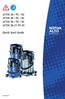 ATTIX 30 / PC / XC ATTIX 40 / PC / XC ATTIX 50 / PC / XC ATTIX 50-21 PC EC. Quick Start Guide 302003204 F