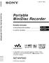 Portable MiniDisc Recorder