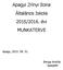 Apagyi Zrínyi Ilona Általános Iskola 2015/2016. évi MUNKATERVE