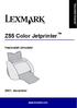 Használati útmutató. Z55 Color Jetprinter. Használati útmutató. 2001. december. www.lexmark.com
