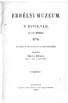 EEDELYI MÚZEUM. V. ÉVFOLYAM 1818. AZ EEDÉLYI MÚZEUM-EGYLET MEGBÍZÁSÁBÓL SZERKESZTETTE FINÁLY HENRIK. egyetemi tanár és egyleti titkár.