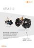KTM 512. Kombinált szabályozó és beszabályozó szelepek Nyomásfüggetlen in-line beszabályozó és szabályozó szelepek