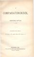 COMPARATOROKRÓL. KRUSPÉR ISTVÁN B. T Á G T Ó L. R A JZOKKAL E G Y TÁBLÁN. (Olvastatott a III. osztály ülésén 1 8 7 3. februir 1 7.