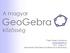 A magyar. GeoGebra közösség. Papp-Varga Zsuzsanna vzsuzsa@elte.hu 2011. május 21. Nemzetközi GeoGebra Konferencia és Workshop