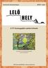 LELÕ HELY. A TIT Ásványgyûjtõ szakkör hírlevele. 2010/1. szám. Pdf-ben letölthetõ: www.mamit.hu. Szerkesztõ: Körmendy Regina