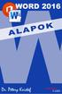 Word 2016 angol nyelvű változat