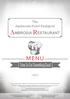 The Aquincum Hotel Budapest MENU