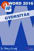Word 2016 angol nyelvű változat