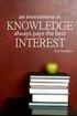 Knowledge has always played an important role in the overall success of organizations, and today we already know that managing knowledge is becoming