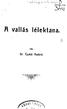 11 wallas lelektana. I rta : Dr. Czako Ambro.