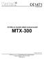 433 MHz-es Vezeték nélküli rendszervezérlő MTX-300