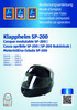 Klapphelm SP-200 Casque modulable SP-200 Casco apribile SP-200 SP-200 Bukósisak Motoristična čelada SP-200