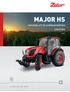 MAJOR HS HASZNÁLATI ÉS KARBANTARTÁSI UTASÍTÁS 1/2017. Ha traktor, akkor Zetor óta.