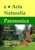 Acta Naturalia Pannonica