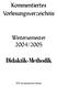 Kommentiertes Vorlesungsverzeichnis. Wintersemester 2004/2005. Didaktik-Methodik. ELTE Germanistisches Institut