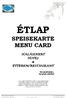 ÉTLAP SPEISEKARTE MENU CARD