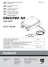 EQUISTOP A2. Type V / 83 ma. Originalbetriebsanleitung Elektrozaungerät 85037H - 5/17. instruction manual Electric Fencer