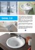 SAVAL 2.0. A család szinte valamennyi tagja elérhető a tisztítást megkönynyítő Easyplus mázfelülettel, a WC-k mindegyike 3/6 literrel öblít.