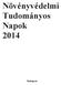 Növényvédelmi Tudományos Napok 2014