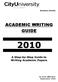 ACADEMIC WRITING GUIDE