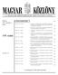 119. szám A MAGYAR KÖZTÁRSASÁG HIVATALOS LAPJA. Budapest, szep tem ber 2., péntek TARTALOMJEGYZÉK. Ára: 667, Ft