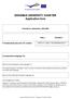 ERASMUS UNIVERSITY CHARTER Application form