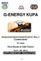 G-ENERGY KUPA. HUNGARIAN OPEN CROSS-COUNTRY RALLY CHAMPIONSHIP VI. RACE VII.th ROUND OF CEZ TROPHY SUPPLEMENTARY REGULATION 11/1