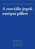 A szociális jogok európai pillére